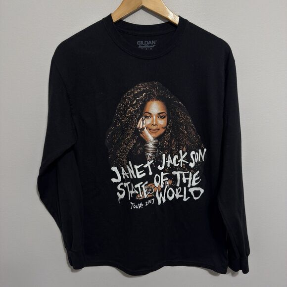 Marc Jacobs Tops - Janet Jackson 2017 State Of The World Tour Long Sleeve Double Sided Tee Medium